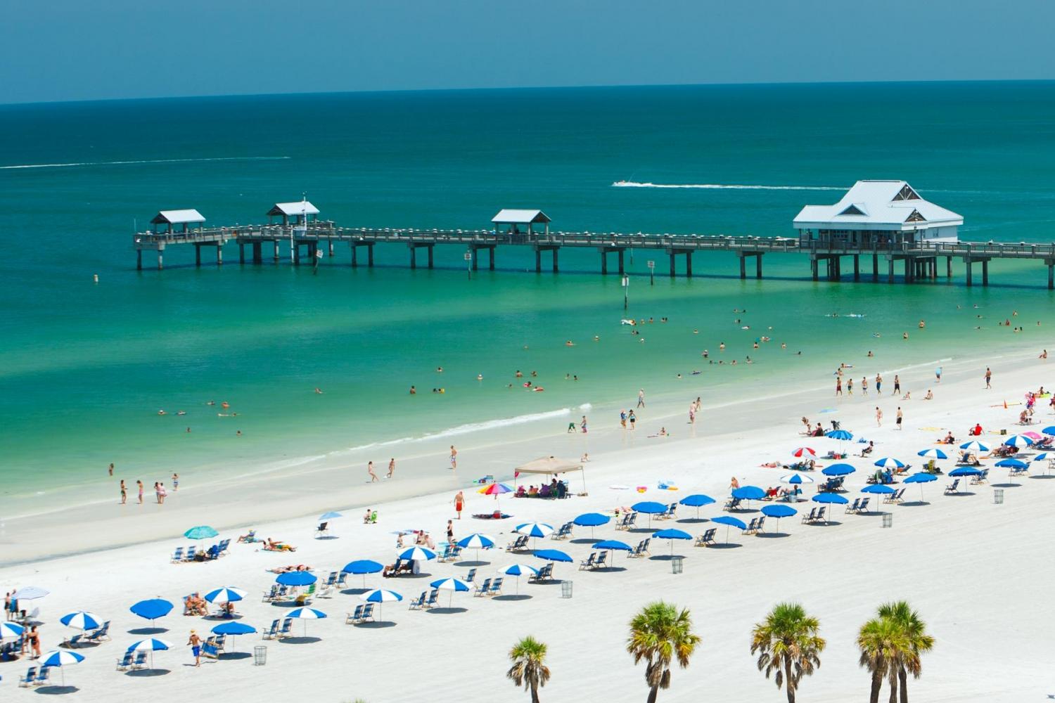 Clearwater Beach in the daytime